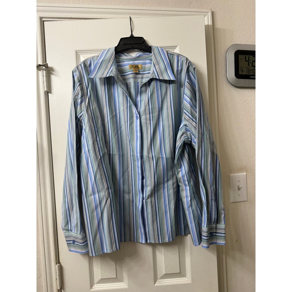 womens plus size button down shirt size 22W NWOT‎